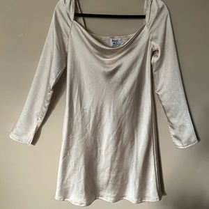 Star power mini dress champagne